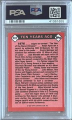 1986 TOPPS TIFFANY #402 TOM SEAVER PSA 8 NM-MT TURN BACK THE CLOCK 1976 METS