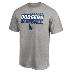 Men&rsquo;s Heather Gray Los Angeles Dodgers Gain Ground T-Shirt