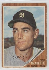 1962 Topps High # Dick McAuliffe #527 Rookie RC 17vs
