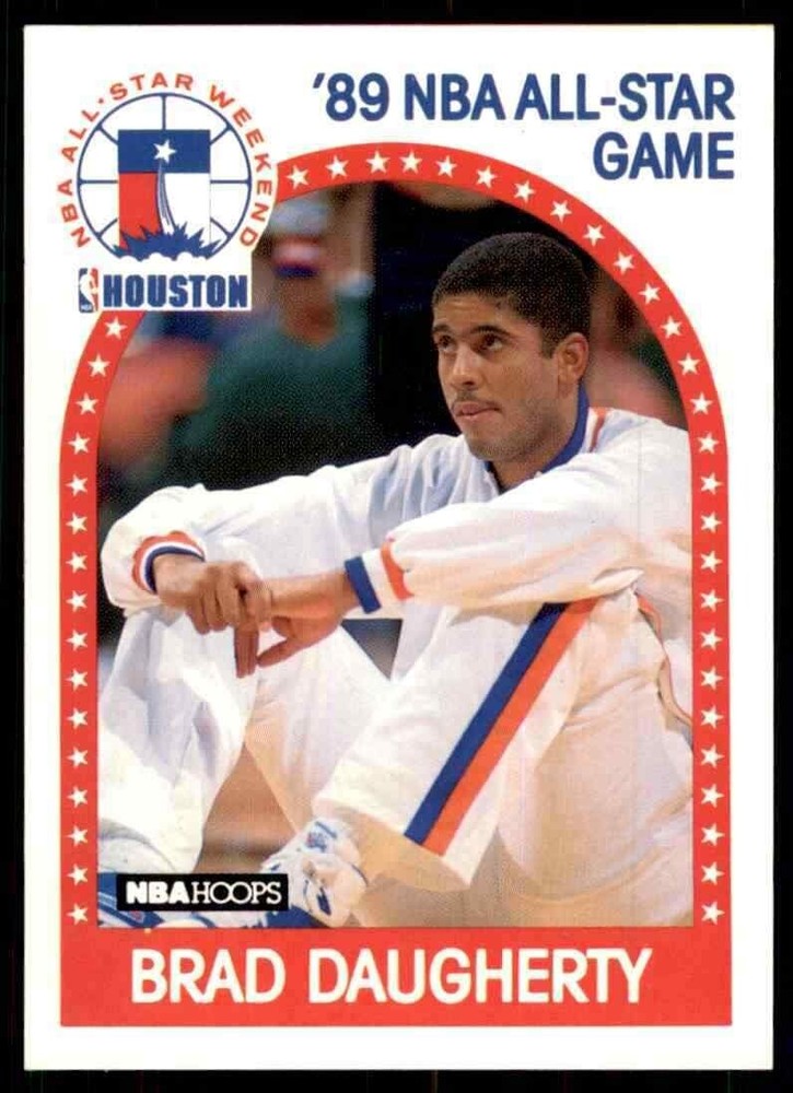 1989-90 NBA HOOPS – Basketball All-Star Card🏀BRAD DAUGHERTY #48–&rsquo;89 All-Star🤩