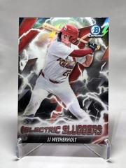 2026 Bowman JJ Weatherholt Chrome Electric Sluggers Refractor RC