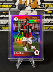 2024-25 Topps Merlin Chrome Purple Refractor – RAFAEL LEAO 12/15 AC Milan (#93)
