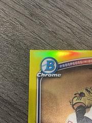 2025 Bowman Draft Anthony Eyanson 1st Bowman Yellow Refractor Auto /75 Red Sox