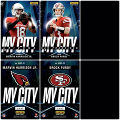 (32) 2024 Panini Instant Football – NFL MY CITY 1/587 SP – Complete Set – RC 🔥