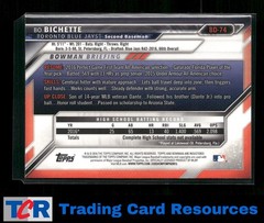 2016 Bowman Draft #BD-74 Bo Bichette