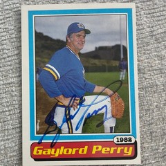 Gaylord Perry 83 Topps Autograph Card #6 Of 6
