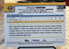 2025 Topps Pro Debut – Eduardo Quintero #PD-197 Sparkle Foil /175 (RC)