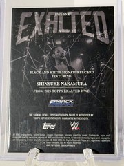 2025 Topps Exalted WWE Shinsuke Nakamura Black and White Signatures Auto #d /99