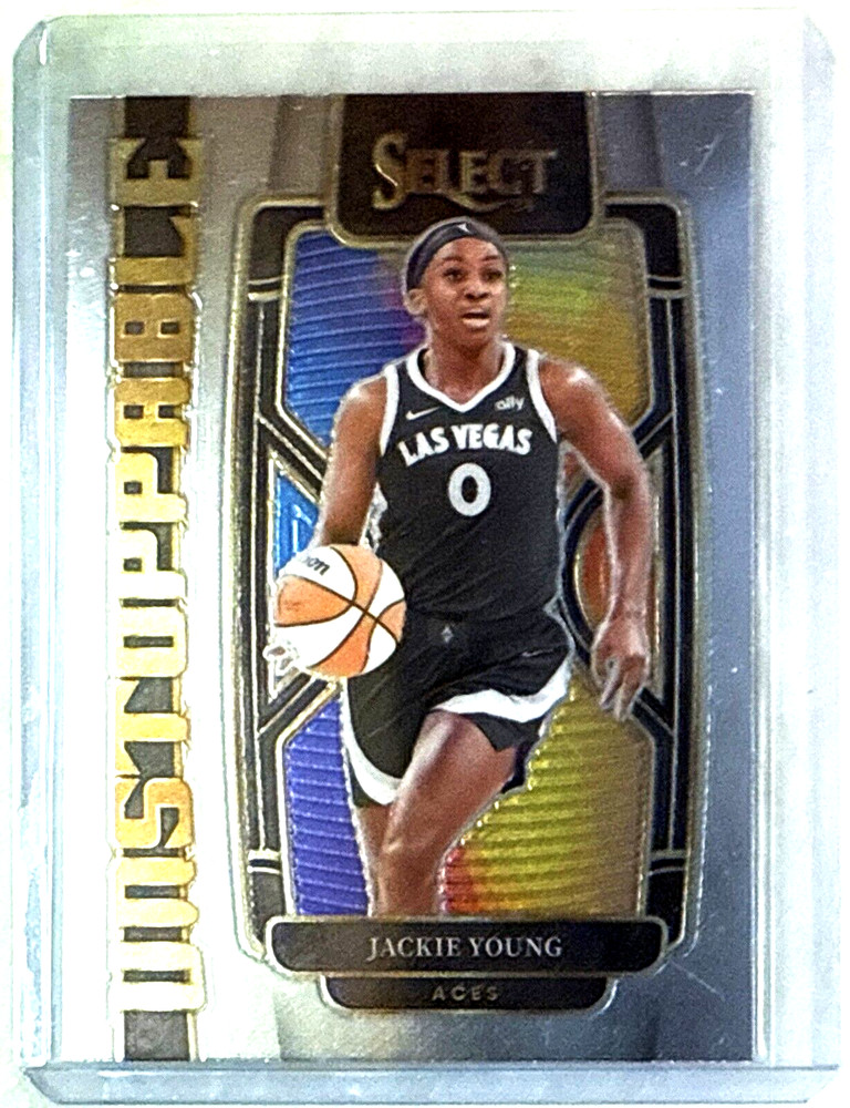 Jackie Young 2024 Panini Select WNBA Unstoppable Insert Card-#2 Las Vegas Aces