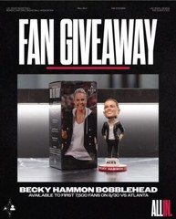 Becky Hammon WNBA 2024 Las Vegas Aces Bobblehead SGA
