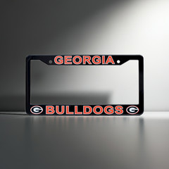 Georgia Bulldogs UGA License Plate Frame Cover – Black – EliteAuto3K