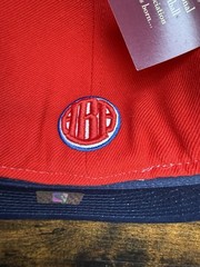 NWT Kentucky Colonels ABA Reebok Fitted Hat Size 7 1/4 White Red White & Blue