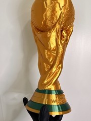 Full Size World Cup Trophy Replica 14.5” Gold Soccer Fan Collectible Printer3D