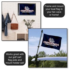 Gonzaga Bulldogs Boat Yacht Nautical Flag
