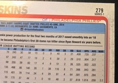 2019 Topps Series 1 Baseball Rhys Hoskins #279 Philadelphia Phillies