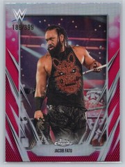 2026 Topps Chrome WWE Jacob Fatu /399 Magenta Refractor #55
