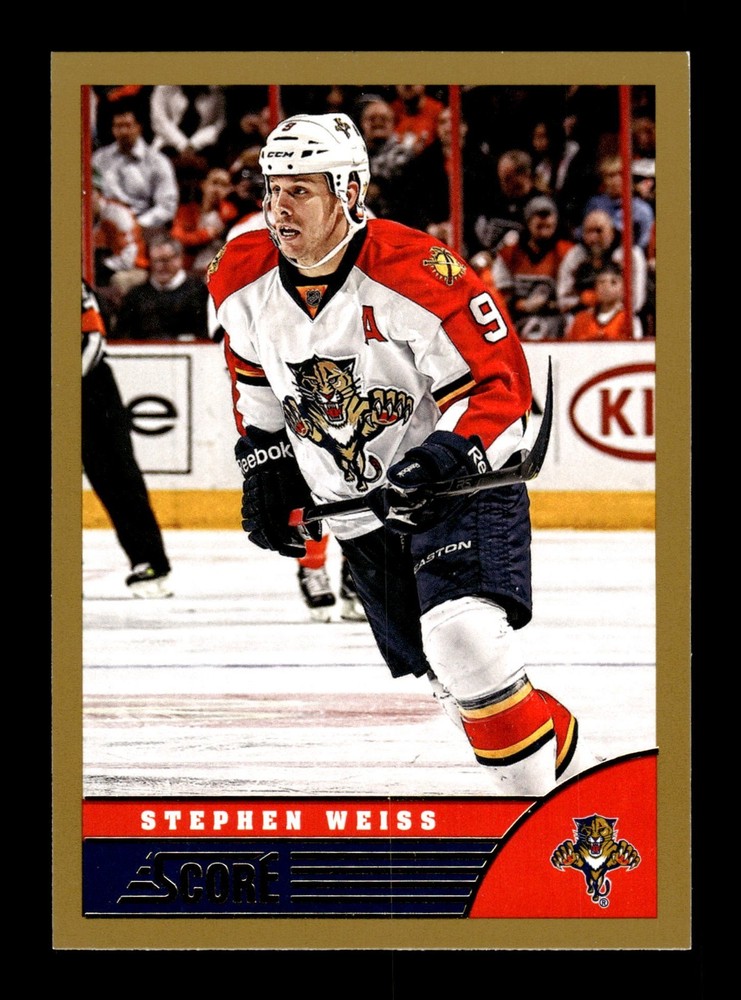 600. 2013-14 score . #201 Stephen Weiss . Gold border parallel panini . PWE .