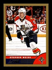 600. 2013-14 score . #201 Stephen Weiss . Gold border parallel panini . PWE .