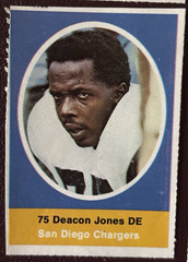 1972 Sunoco NFL (Chargers) 24-Stamp Complete Set (D. Jones) (24-« Used »)