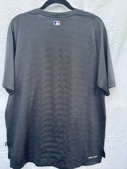 NWT NY Mets MLB Nike Black Authentic Collection Performance Pregame Shirt SS Lg