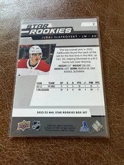 2022-23 Upper Deck NHL Star Rookies Box Set #2 Juraj Slafkovsky