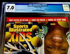 SERENA WILLIAMS ROOKIE MAG VENUS SPORT ILLUSTRATED SI FOR KIDS W CARDS CGC 7.0