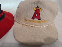 Vintage California Angels Season Ticket Holder Corduroy Hat & Bucket Hat