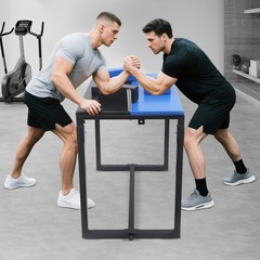 Folding Arm Wrestling Table W/ Elbow & Forearm Pads Wrist Strength Training Desk