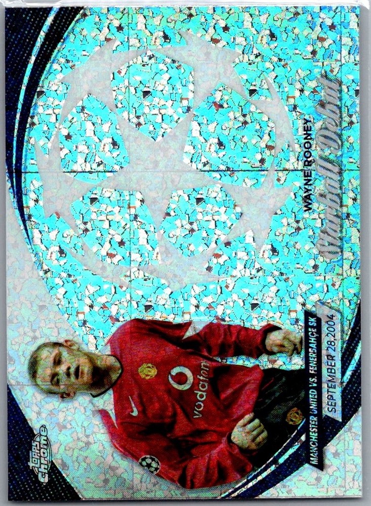 2023-24 Topps Chrome UEFA Club Competitions Starball Debuts Wayne Rooney #SD-6
