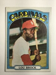 1972 Topps #200 Lou Brock – St. Louis Cardinals Baseball Card