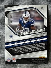 2025 Panini Prizm – Javonte Williams #1 Red Wave Prizm 29/149