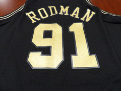 MITCHELL & NESS NBA HWC CHICAGO BULLS DENNIS RODMAN BLACK SWINGMAN JERSEY 2XLB