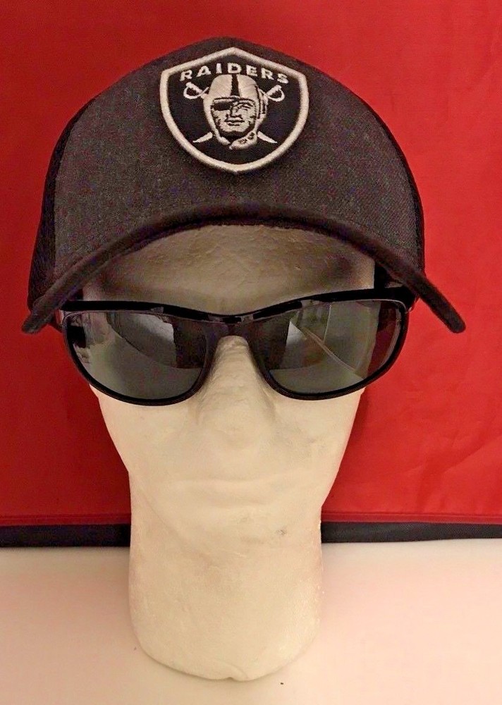 New Era 39Thirty Oakland Raiders Dark Gray/Black Hat Med-Large Hat