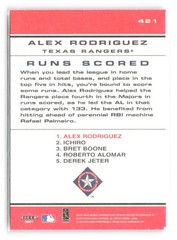 Alex Rodriguez 2001 Fleer Platinum #421 Texas Rangers SK1049