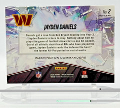 2025 Panini Prizm – Prizm Break Jayden Daniels #2 Green Prizm – Commanders