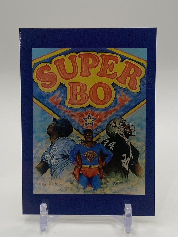 Bo Jackson – Unlicensed Oddball – Early 90s Broder w/ Blank Back “Super Bo”