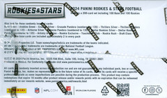 2024 Panini Rookies and Stars NFL Football Factory Sealed 24 Pack Retail Box