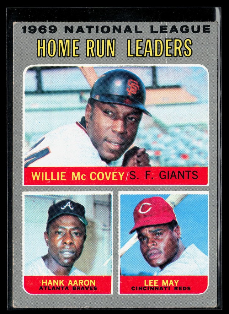 Willie McCovey / Hank Aaron / Lee May 1970 Topps #65