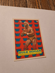 1987 WWF Hulk Hogan Sticker Trading Card Titan Sports Inc Steve Taylor Photo