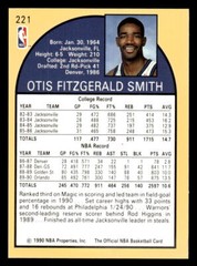 Otis Smith 1990 Hoops #221 Orlando Magic