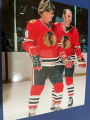 Chicago BLACKHAWKS Bobby ORR #4 w/ Dennis HULL Custom 8X10 RARE & SUPERB New!!!