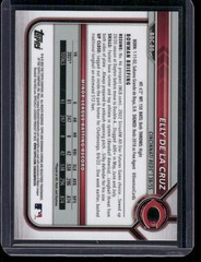 2022 Bowman Draft #BDC-80 Elly De La Cruz Chrome Black & White RayWave Refractor