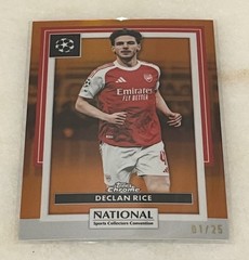 2026 Topps Chrome UEFA National – Declan Rice Orange Refractor /25