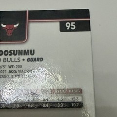 Topps 2025-26 Chrome Ayo Dosunmu Bulls Purple Refractor 30/75 # 95 SKU 957