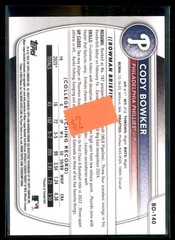 2025 Bowman Draft Paper 1st Cody Bowker Phillies BD-140 5 card lot