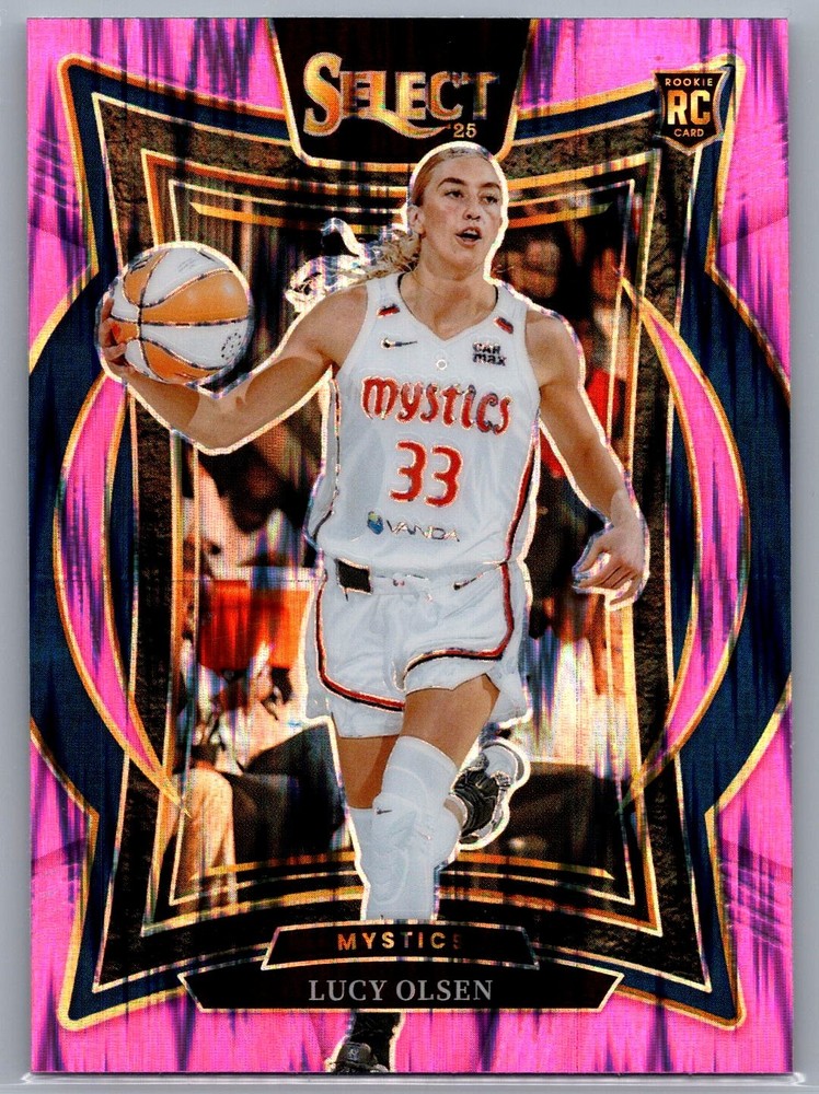 2025 Panini Select WNBA LUCY OLSEN Pink Flash Prizm RC #40 Mystics