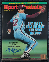 1983 Steve Carlton HOF Signed NL Sports Illustrated Magazine PSA 4.5 DNA 10 Auto