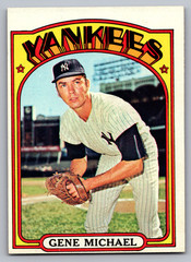 1972 TOPPS #713 GENE MICHAEL NEW YORK YANKEES