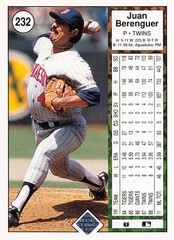 1989 Upper Deck – Juan Berenguer #232