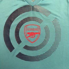 Arsenal FC Official T-Shirt Training Shirt Adult Large Slim Fit 100% Polyester